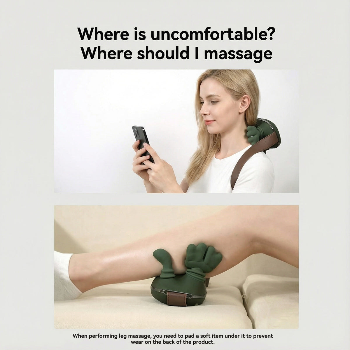 Electric Neck & Shoulder Massager with Heat | Rechargeable Type-C