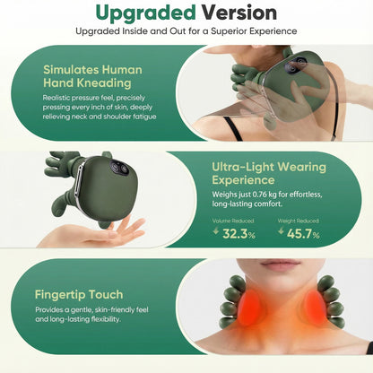 Electric Neck & Shoulder Massager with Heat | Rechargeable Type-C