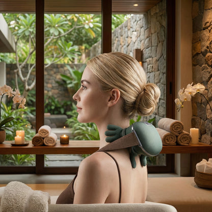 Electric Neck & Shoulder Massager with Heat | Rechargeable Type-C